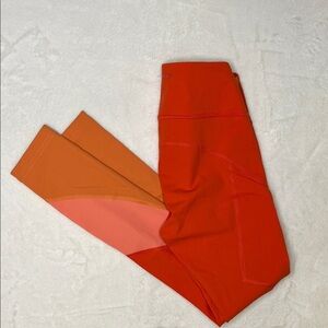Outdoor Voices Sunstone/Paprika Peach SuperForm Zoom 7/8 Leggings Size XS